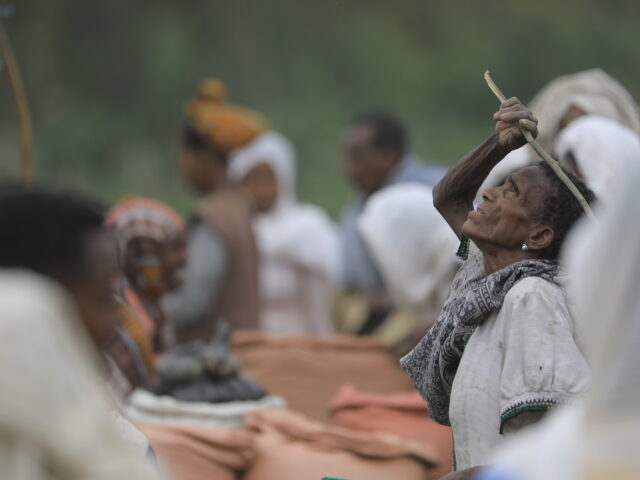 A woman in a market in Shawra - Central Gondar A woman in a market in Shawra - Central Gondar